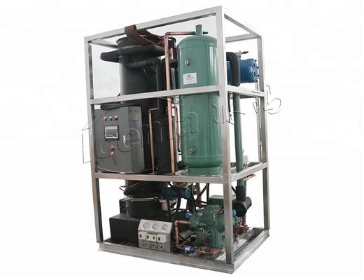 Harga yang pantas R404a Mesin es tabung pendingin 1-5 ton / hari Dan sempurna untuk bisnis Anda on line