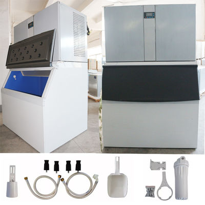 Harga yang pantas 220-380V Tegangan Dan R404a/R507a Pendinginan Disesuaikan Komersial Mesin Ice Cube on line