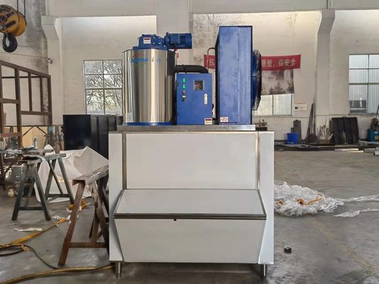Mesin pengeringan udara / pendingin air mesin pembuat es serpihan 1 ton 2 ton mesin es