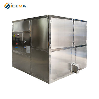 Mesin pembuat es otomatis 3T 300KG untuk lini produksi es kristal kubus