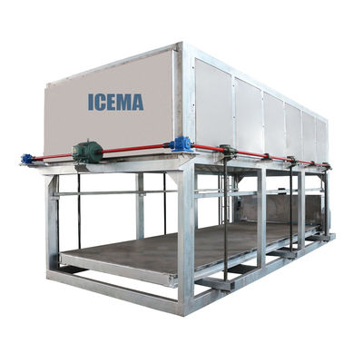 Mesin pembuatan blok es 15T/20T output tinggi dan Bitzer / Hanbell kompresor untuk produksi