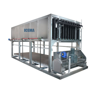Mesin pembuatan blok es 15T/20T output tinggi dan Bitzer / Hanbell kompresor untuk produksi