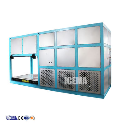 Menghemat energi 3T Mesin pembuat blok es industri dengan 380V / 3P / 50hz catu daya