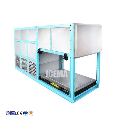 Menghemat energi 3T Mesin pembuat blok es industri dengan 380V / 3P / 50hz catu daya