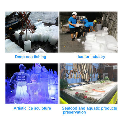 ICEMA Automatic 2T Ice Block Machine Maker untuk Industri Kapasitas penyimpanan es lainnya