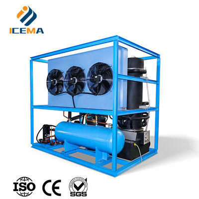 ICEMA Tube Ice Making Machine Output harian yang dapat disesuaikan 1T-30T Cocok untuk menjual es bar Hotel dapat disediakan dengan mesin kemasan kantong es