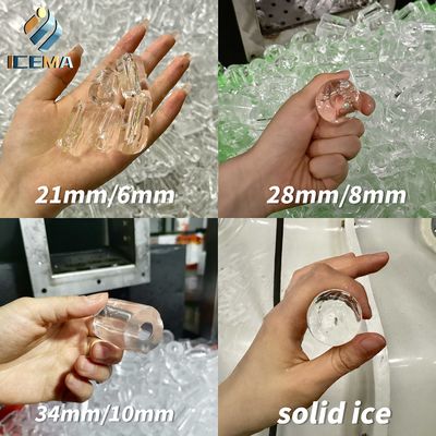 ICEMA Tube Ice Making Machine Output harian yang dapat disesuaikan 1T-30T Cocok untuk menjual es bar Hotel dapat disediakan dengan mesin kemasan kantong es