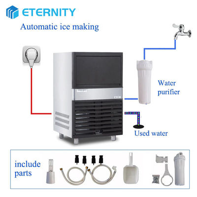 Beli ETD 60kg stainless steel mesin es kubus komersial untuk bar & restoran online manufacture