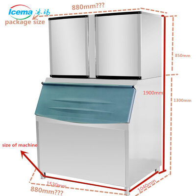 Beli Air Cooling Type Commercial Ice Cube Machine Offering Daily Capacity 900kg 24 Hours Refrigerant R404a Ice Making Equipment online manufacture