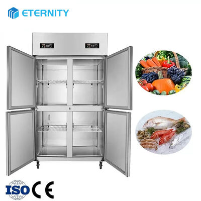 Beli -18~-0 & 0~8 derajat 4 Pintu Komersial vertikal Jangkauan-in Freezer 1230mm Panjang 680mm Lebar 1970mm Tinggi online manufacture