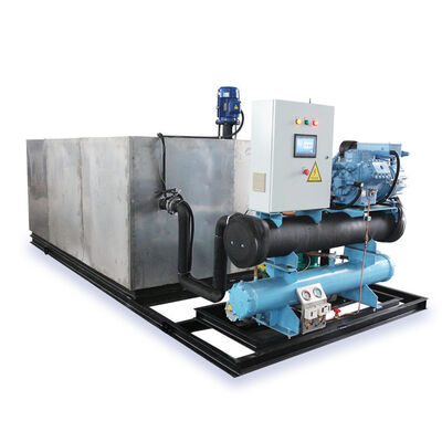 Beli 19.75KW Multifungsi 2T 5T 10T 20T Saline Block Ice Plant untuk 5000 kg Produksi Es online manufacture