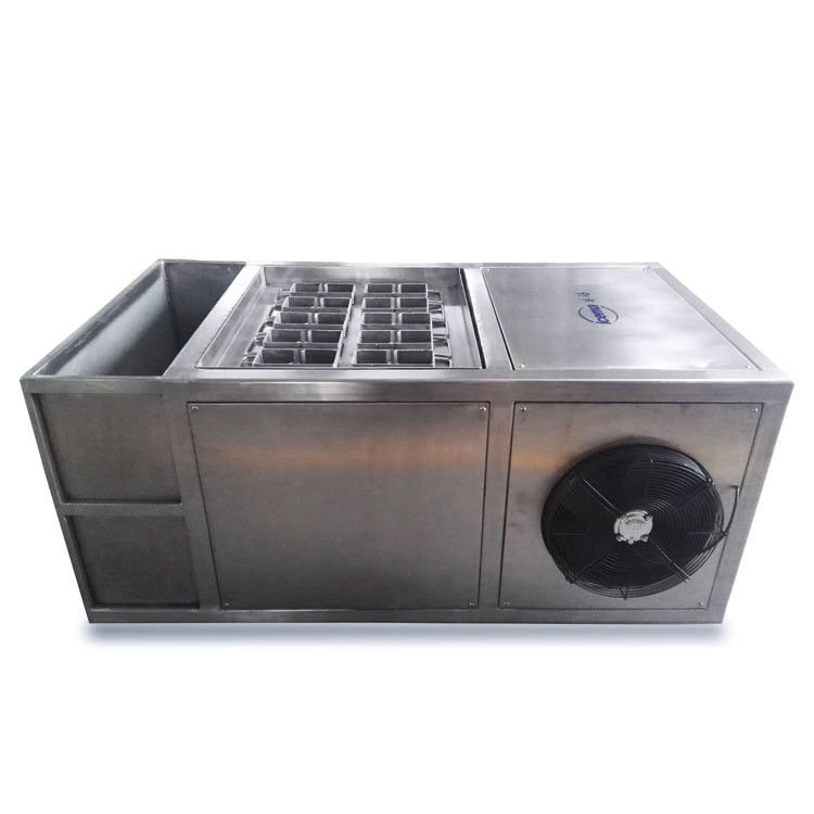 Industri 2T / 24H Brine Refrigeration Block Ice Machine Air Garam Untuk Pabrik Es / Penyimpanan Dingin / Pendinginan / Segar