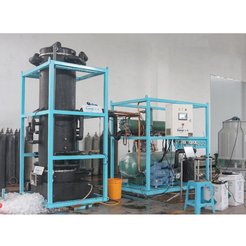 Mesin es tabung industri 1T/24H untuk pengolahan makanan di laboratorium industri katering