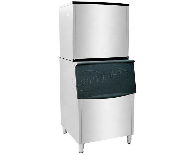 500kg / 24 jam counter top komersial pembuat es untuk hotel dan minuman dingin toko