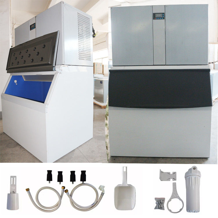 220-380V Tegangan Dan R404a/R507a Pendinginan Disesuaikan Komersial Mesin Ice Cube