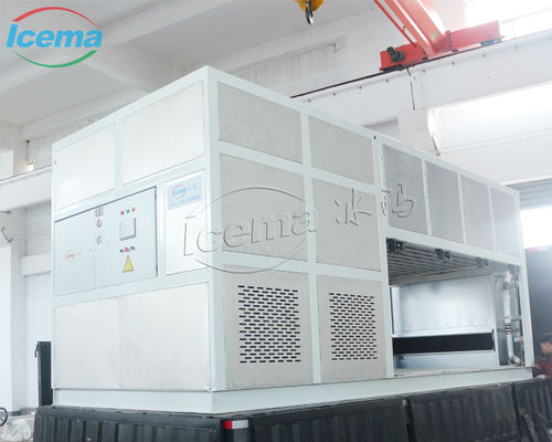 37Kapasitas pendinginan.5KW Mesin es blok pendinginan langsung dengan penguap pelat stainless steel