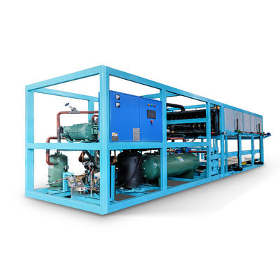 6450*2360*2530mm L*W*H Mesin pembuatan blok es kering untuk kapasitas harian 1-10 ton