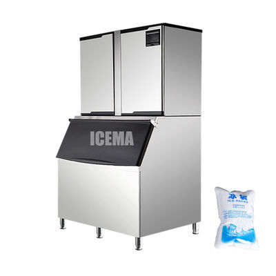 Hot Sale 1000 Kg Output Komersial Portable Ice Maker Untuk Penggunaan Rumah