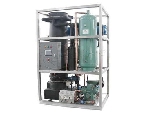 Harga yang pantas Produksi Es Besar Mesin Es Tabung Silinder 40KW TV50 Untuk Timur Tengah Arab on line