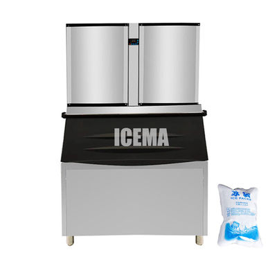 Emerson Kompresor ICEMA Mesin Otomatis 1ton Ice Cube Membuat untuk produksi es